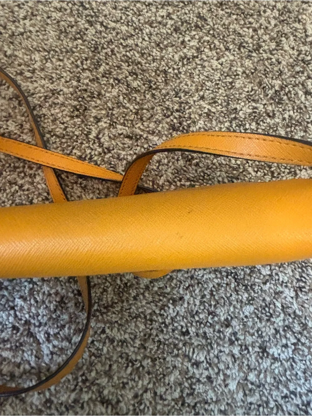 Michael Kors Yellow Saffiano Leather Crossbody Clutch Bag